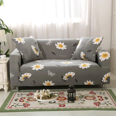 Capa de sofá com almofada estampada Capa de sofá