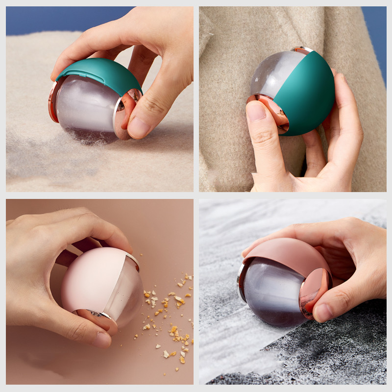 Rolo removedor de pelos com rolo de fiapos, bola de gel reutilizável para remoção de pelos de animais de estimação, rolo removedor de fiapos reutilizável, bola de rolo adesiva lavável