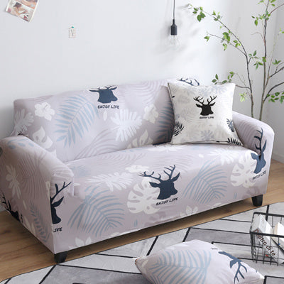 Capa de sofá com almofada estampada Capa de sofá