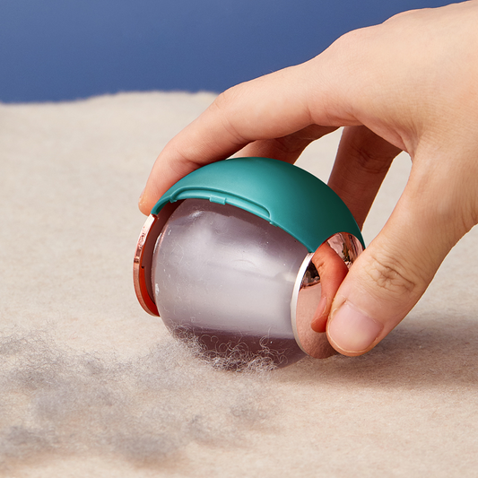 Rolo removedor de pelos com rolo de fiapos, bola de gel reutilizável para remoção de pelos de animais de estimação, rolo removedor de fiapos reutilizável, bola de rolo adesiva lavável