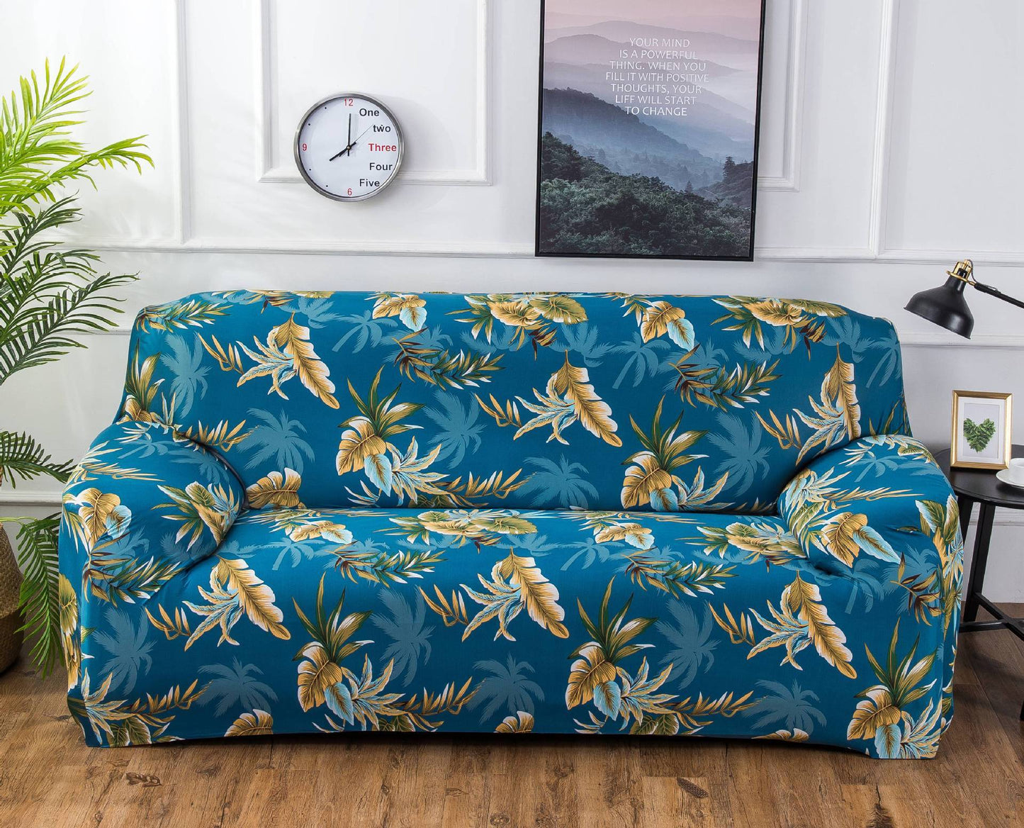Capa de sofá com almofada estampada Capa de sofá