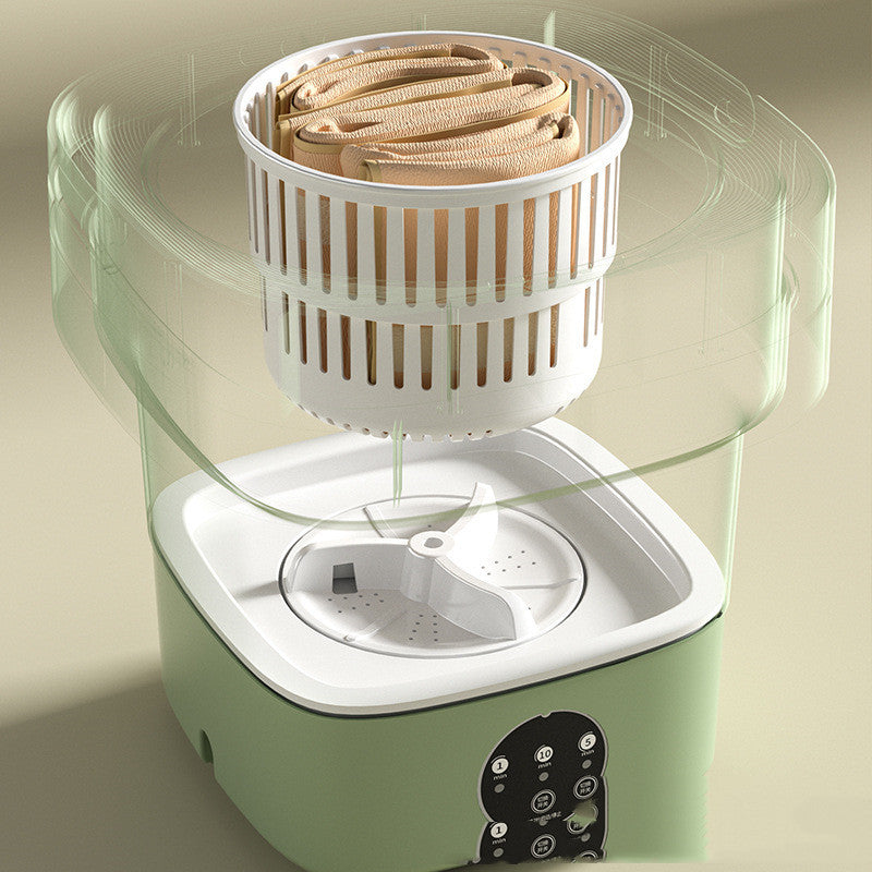 Mini Máquina de Lavar Dobrável Portátil Mini Meias Cuecas Calcinhas Máquina de Lavar Grande Capacidade 3 Modelos Com Centrifugação Seca Gadgets