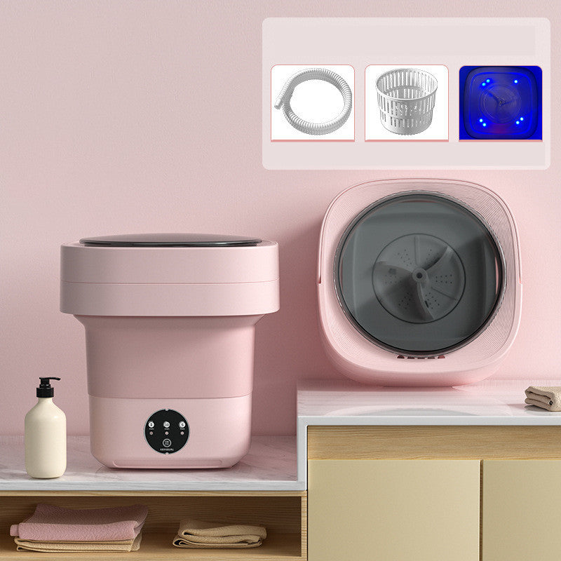Mini Máquina de Lavar Dobrável Portátil Mini Meias Cuecas Calcinhas Máquina de Lavar Grande Capacidade 3 Modelos Com Centrifugação Seca Gadgets