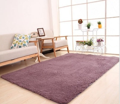Tapete para sala de estar, carpete sólido, macio e fofo, decoração para casa, carpete branco de pelúcia, carpete para quarto, tapete de cozinha, tapete branco