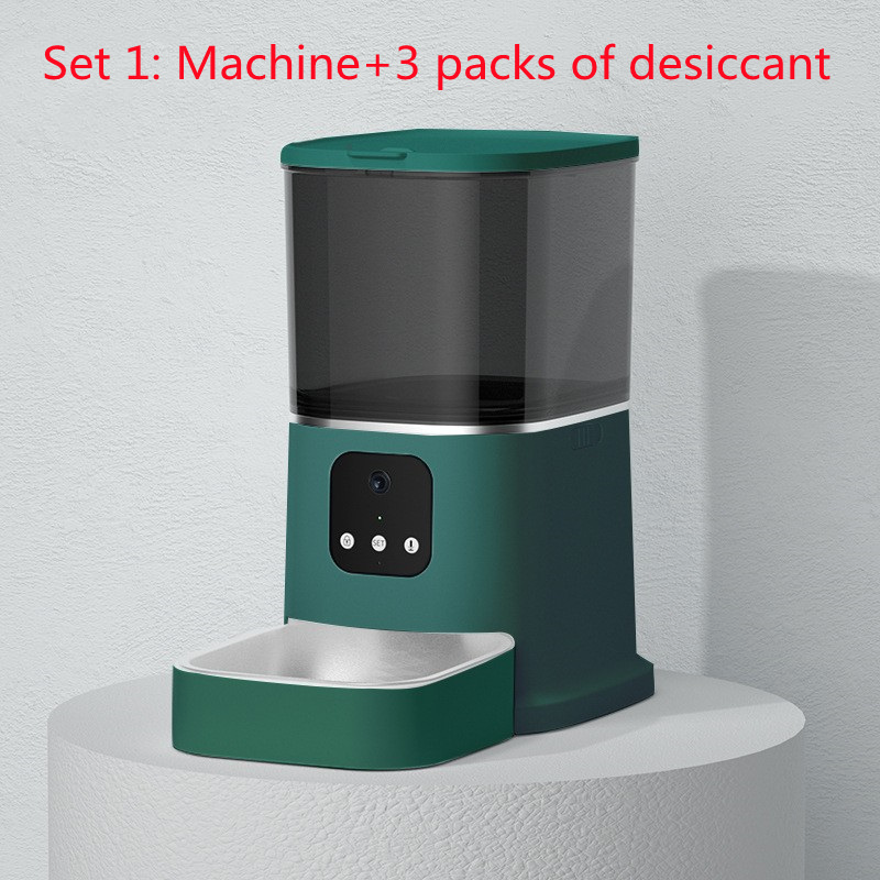Alimentador automático para animais de estimação, grande capacidade, gravador de voz inteligente, controle por aplicativo, temporizador, alimentação, dispensador de comida para cães e gatos com tigela para animais de estimação WiFi