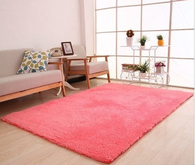 Tapete para sala de estar, carpete sólido, macio e fofo, decoração para casa, carpete branco de pelúcia, carpete para quarto, tapete de cozinha, tapete branco