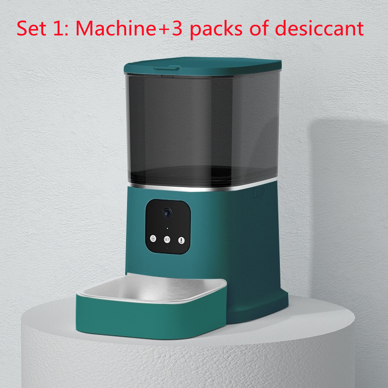 Alimentador automático para animais de estimação, grande capacidade, gravador de voz inteligente, controle por aplicativo, temporizador, alimentação, dispensador de comida para cães e gatos com tigela para animais de estimação WiFi