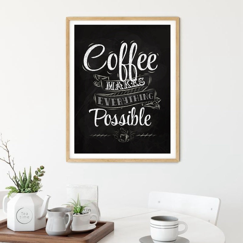 Quadro de parede de café