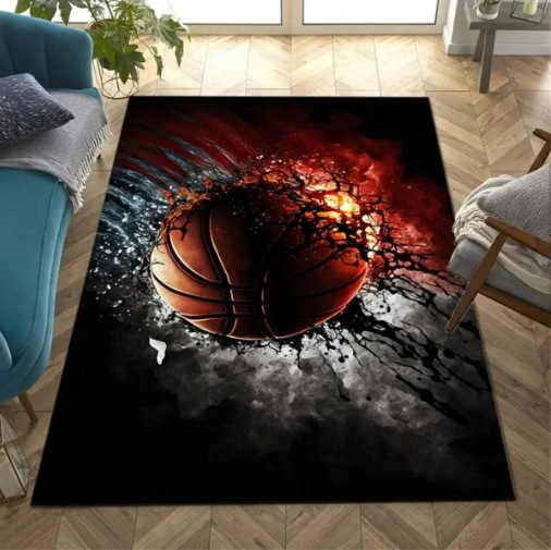 Bedside Blanket Covered With Decorative Floor Mats