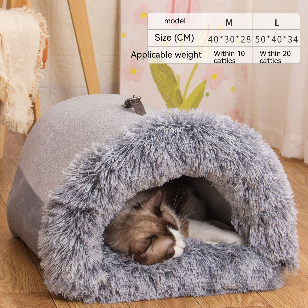 Novo ninho portátil para animais de estimação Splice, ninho portátil para cães, quente para outono e inverno, à prova de umidade, ninho para gatos de pelo longo, ninho para animais de estimação transfronteiriço