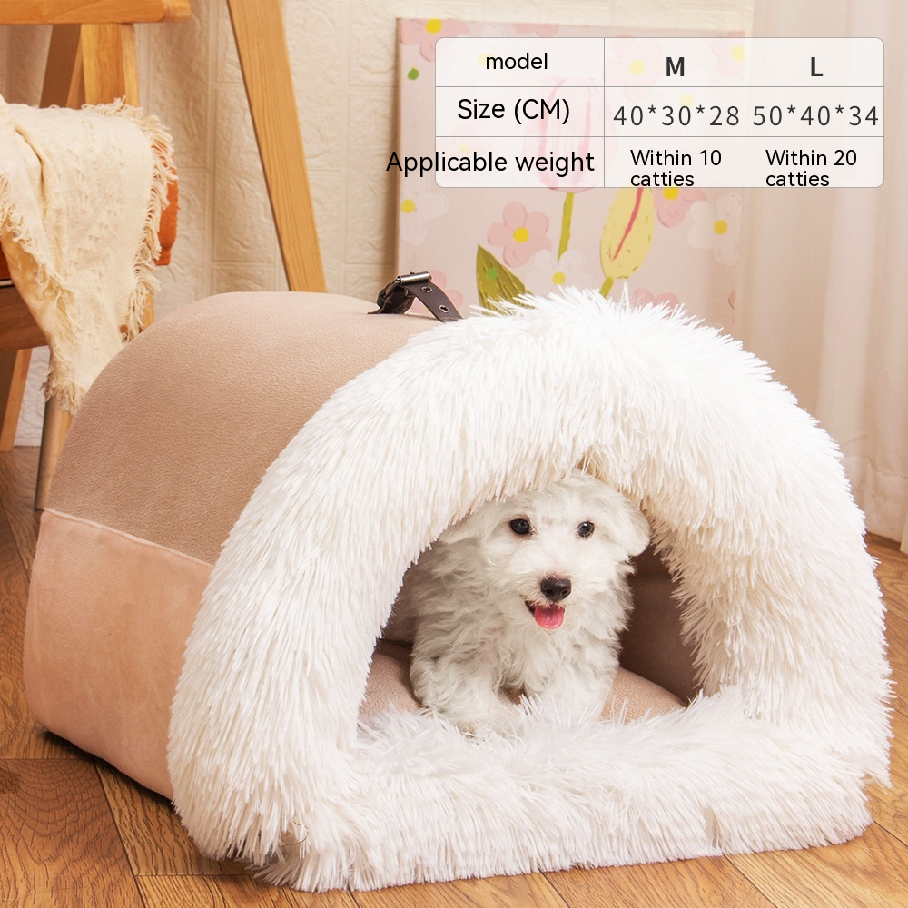 Novo ninho portátil para animais de estimação Splice, ninho portátil para cães, quente para outono e inverno, à prova de umidade, ninho para gatos de pelo longo, ninho para animais de estimação transfronteiriço