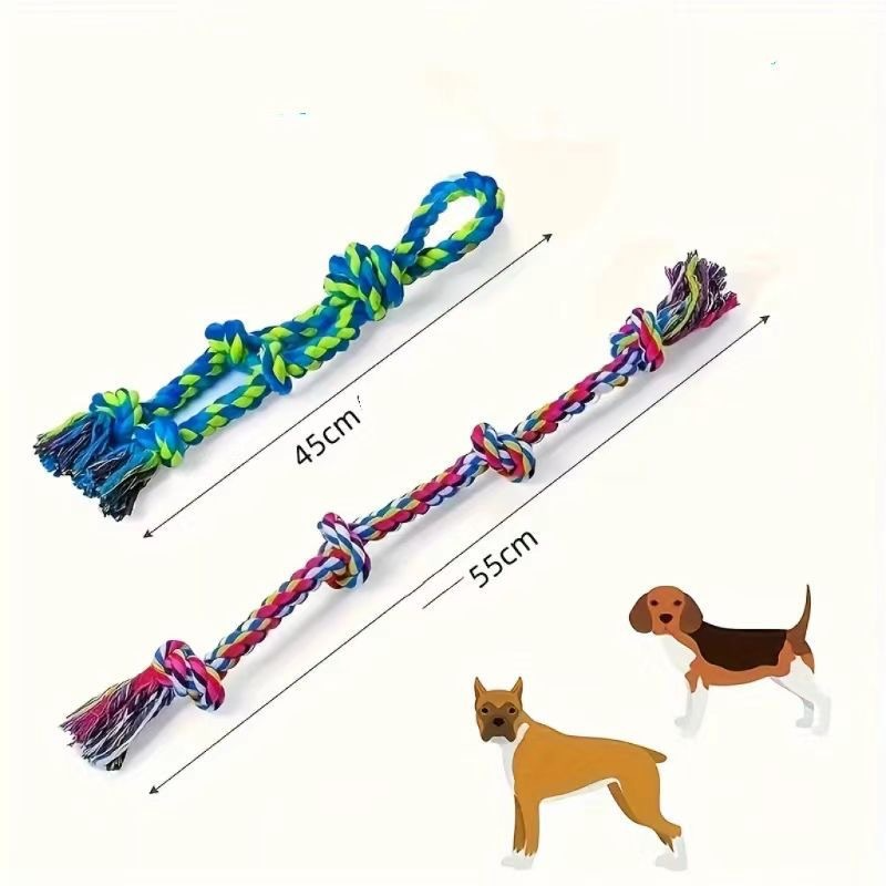 Brinquedos de corda para cães de alta resistência para raças grandes, mastigação para saúde bucal e cabo de guerra interativo, suprimentos para animais de estimação