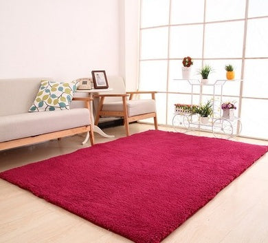 Tapete para sala de estar, carpete sólido, macio e fofo, decoração para casa, carpete branco de pelúcia, carpete para quarto, tapete de cozinha, tapete branco