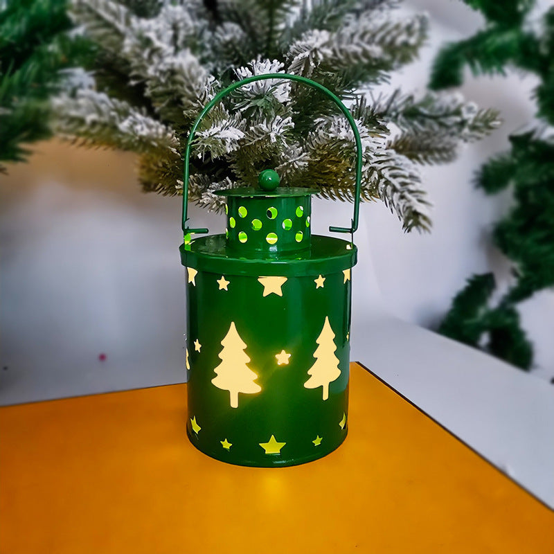 Luzes de velas de Natal, lanternas pequenas de LED, luzes de vento, velas eletrônicas, decoração criativa de feriado em estilo nórdico