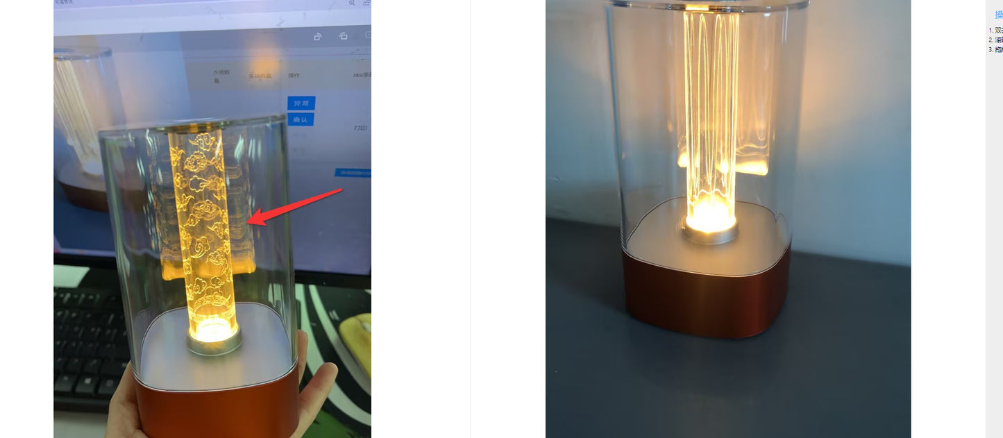Nova luz ambiente LED sensível ao toque com carregamento USB, proteção para os olhos, abajur de cabeceira, quarto, bar, restaurante, jardim, decoração, luz noturna, decoração para casa