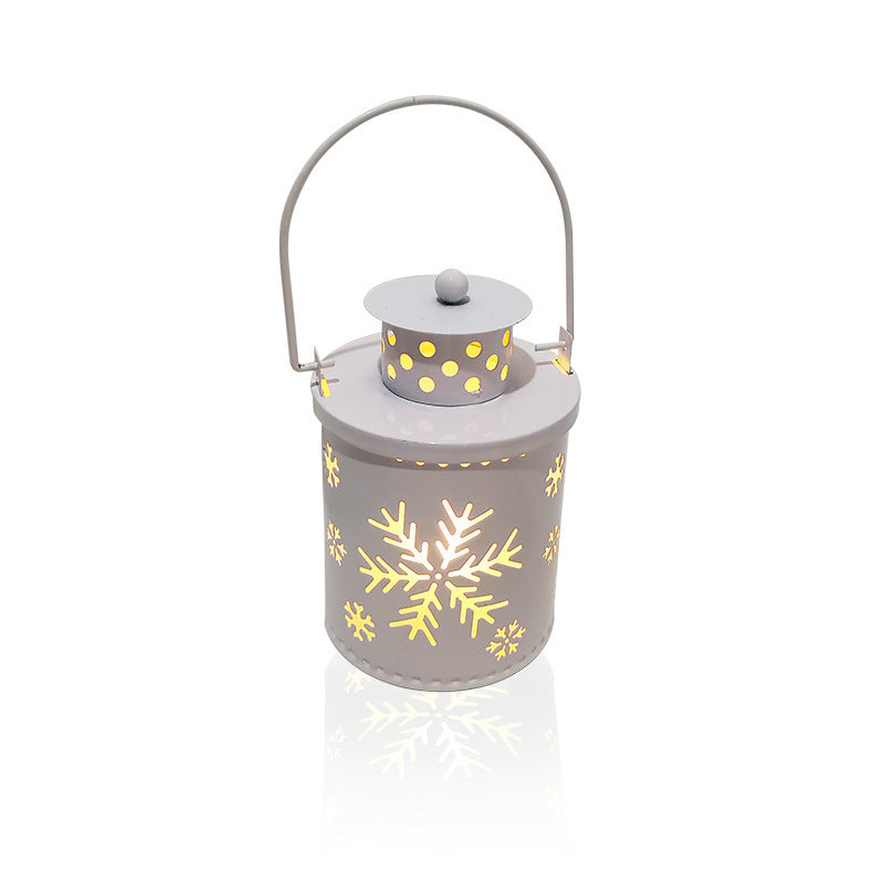 Luzes de velas de Natal, lanternas pequenas de LED, luzes de vento, velas eletrônicas, decoração criativa de feriado em estilo nórdico