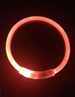 USB charging light collar night light dog collar LED Teddy Golden Retriever dog collar full dog breed