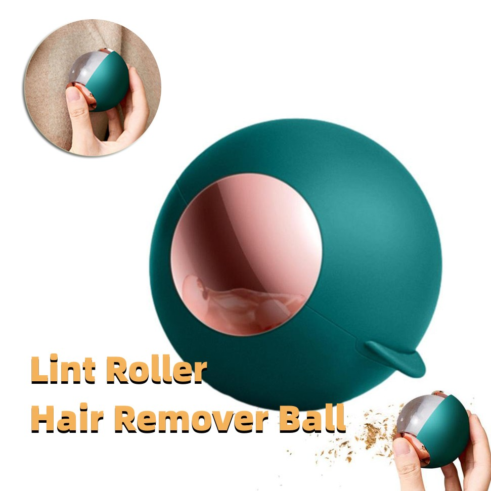 Rolo removedor de pelos com rolo de fiapos, bola de gel reutilizável para remoção de pelos de animais de estimação, rolo removedor de fiapos reutilizável, bola de rolo adesiva lavável
