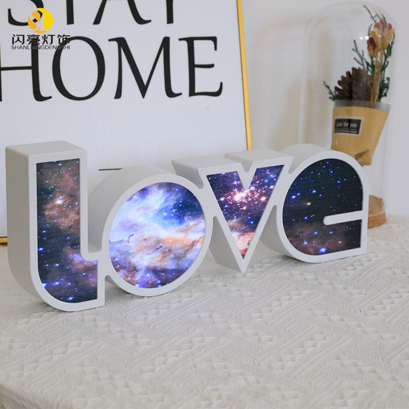 Decoração de Dia dos Namorados com Luz LED LOVE, Presente de Dia dos Namorados para Namorada, Aniversário, Festa de Casamento, Decoração Romântica para Casamento