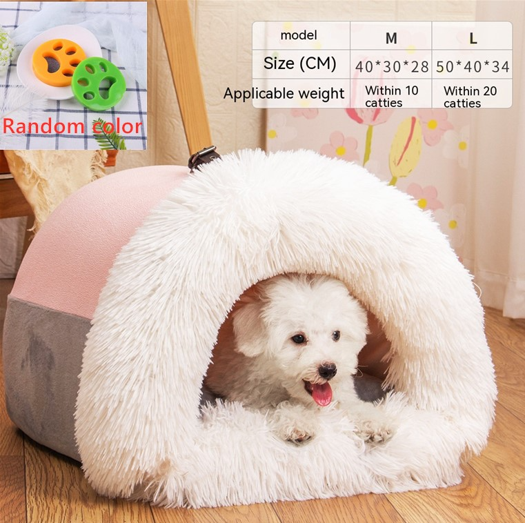 Novo ninho portátil para animais de estimação Splice, ninho portátil para cães, quente para outono e inverno, à prova de umidade, ninho para gatos de pelo longo, ninho para animais de estimação transfronteiriço