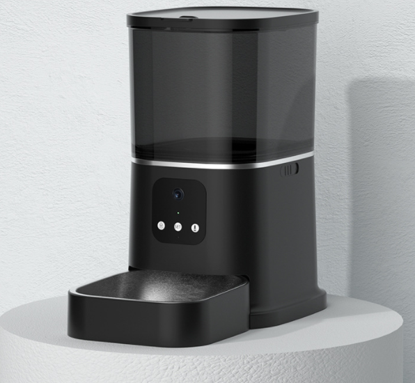 Alimentador automático para animais de estimação, grande capacidade, gravador de voz inteligente, controle por aplicativo, temporizador, alimentação, dispensador de comida para cães e gatos com tigela para animais de estimação WiFi