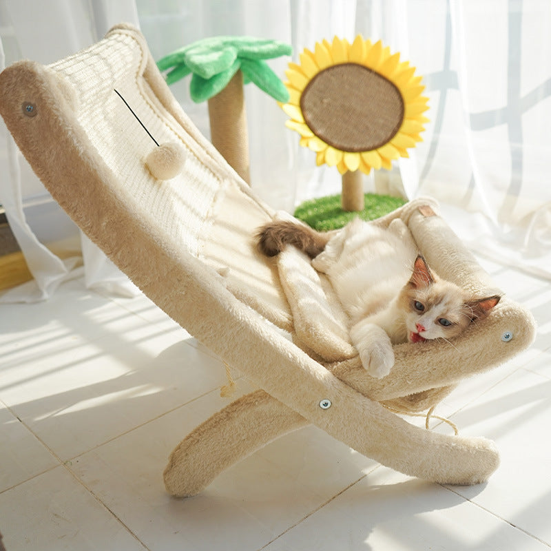 Sofá-cama para gatos de estimação e cadeira para banho de sol