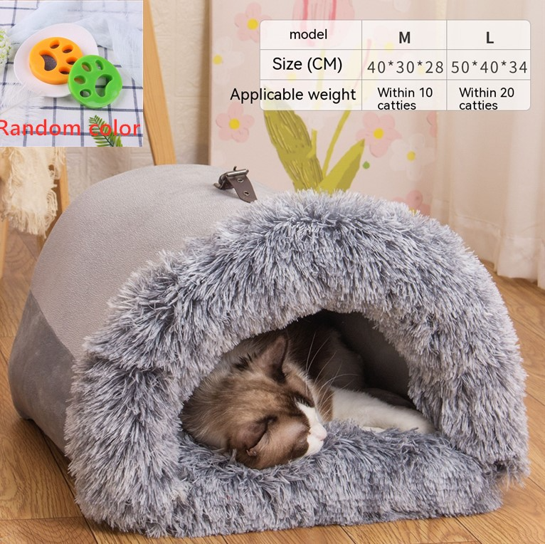 Novo ninho portátil para animais de estimação Splice, ninho portátil para cães, quente para outono e inverno, à prova de umidade, ninho para gatos de pelo longo, ninho para animais de estimação transfronteiriço