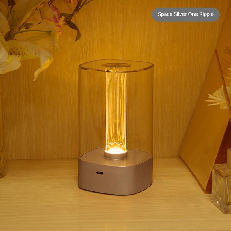 Nova luz ambiente LED sensível ao toque com carregamento USB, proteção para os olhos, abajur de cabeceira, quarto, bar, restaurante, jardim, decoração, luz noturna, decoração para casa
