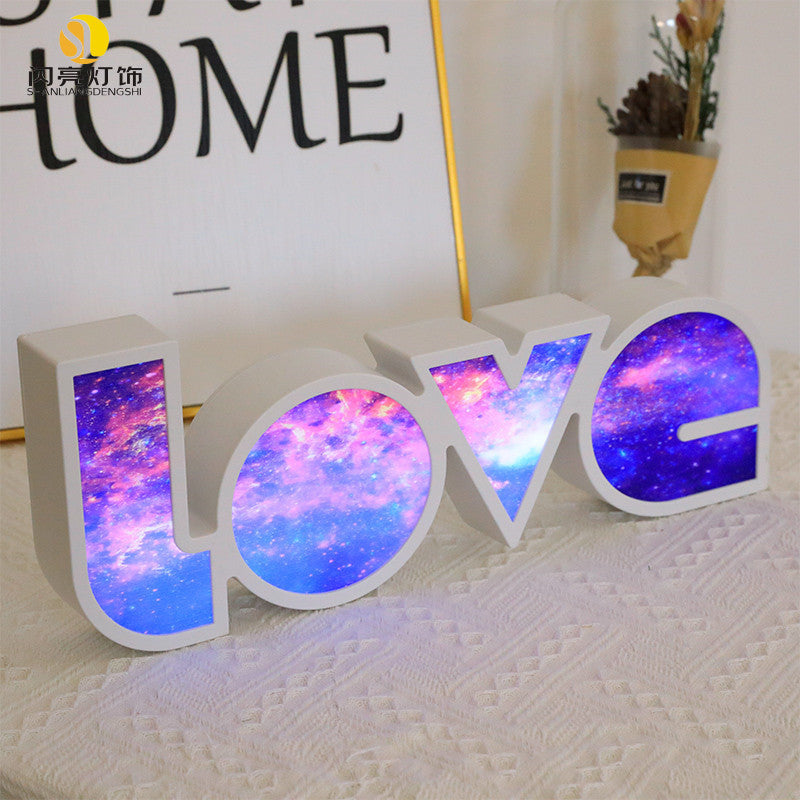 Decoração de Dia dos Namorados com Luz LED LOVE, Presente de Dia dos Namorados para Namorada, Aniversário, Festa de Casamento, Decoração Romântica para Casamento