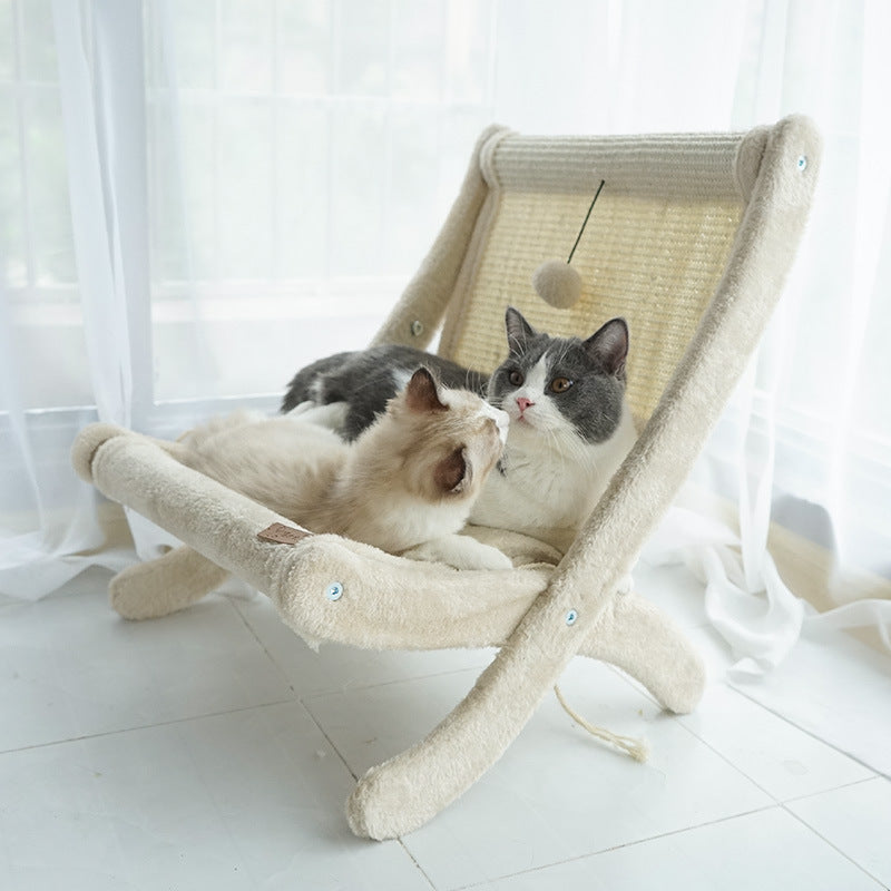 Sofá-cama para gatos de estimação e cadeira para banho de sol