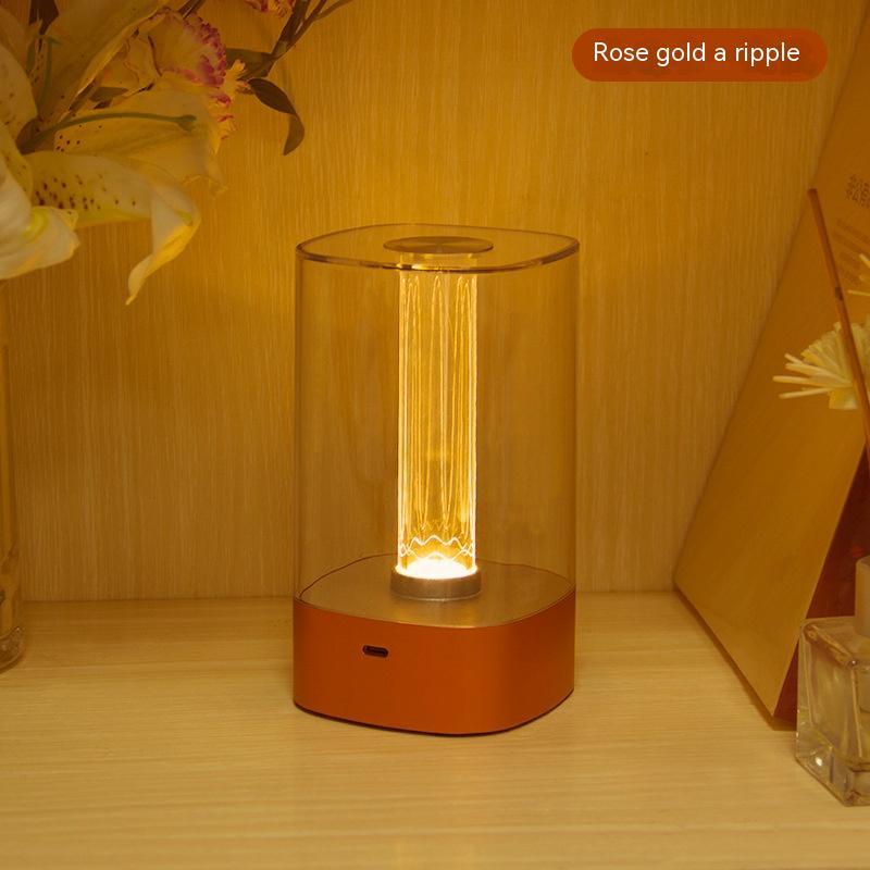 Nova luz ambiente LED sensível ao toque com carregamento USB, proteção para os olhos, abajur de cabeceira, quarto, bar, restaurante, jardim, decoração, luz noturna, decoração para casa