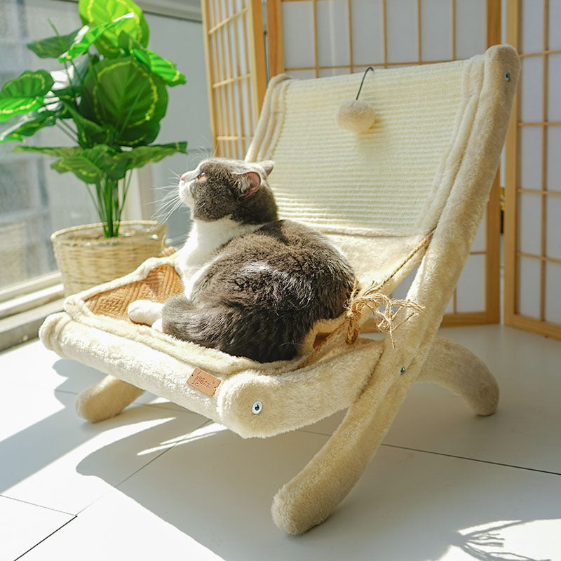 Sofá-cama para gatos de estimação e cadeira para banho de sol